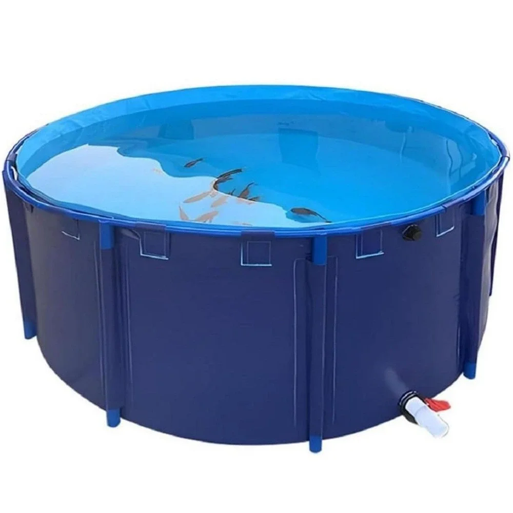 Canvas Fish Pond Pool,Above Ground Pond,PVC Fish Pond,Round MSRP:216$